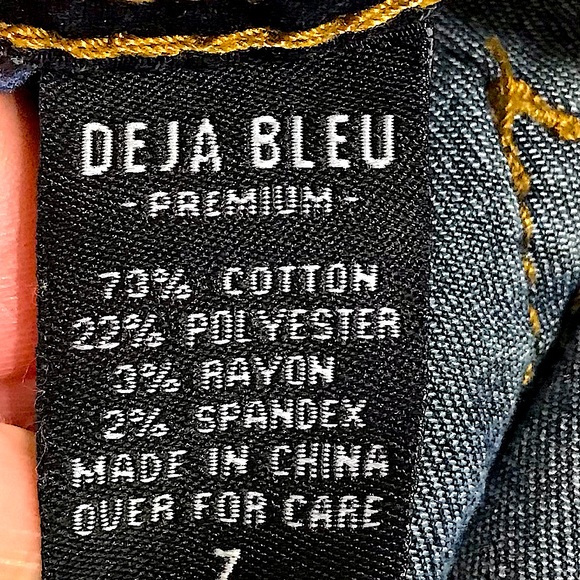 2 Piece Bundle Girl’s Size 7 Poncho Sweater & Deja Bleu Jeans - Picture 12 of 13